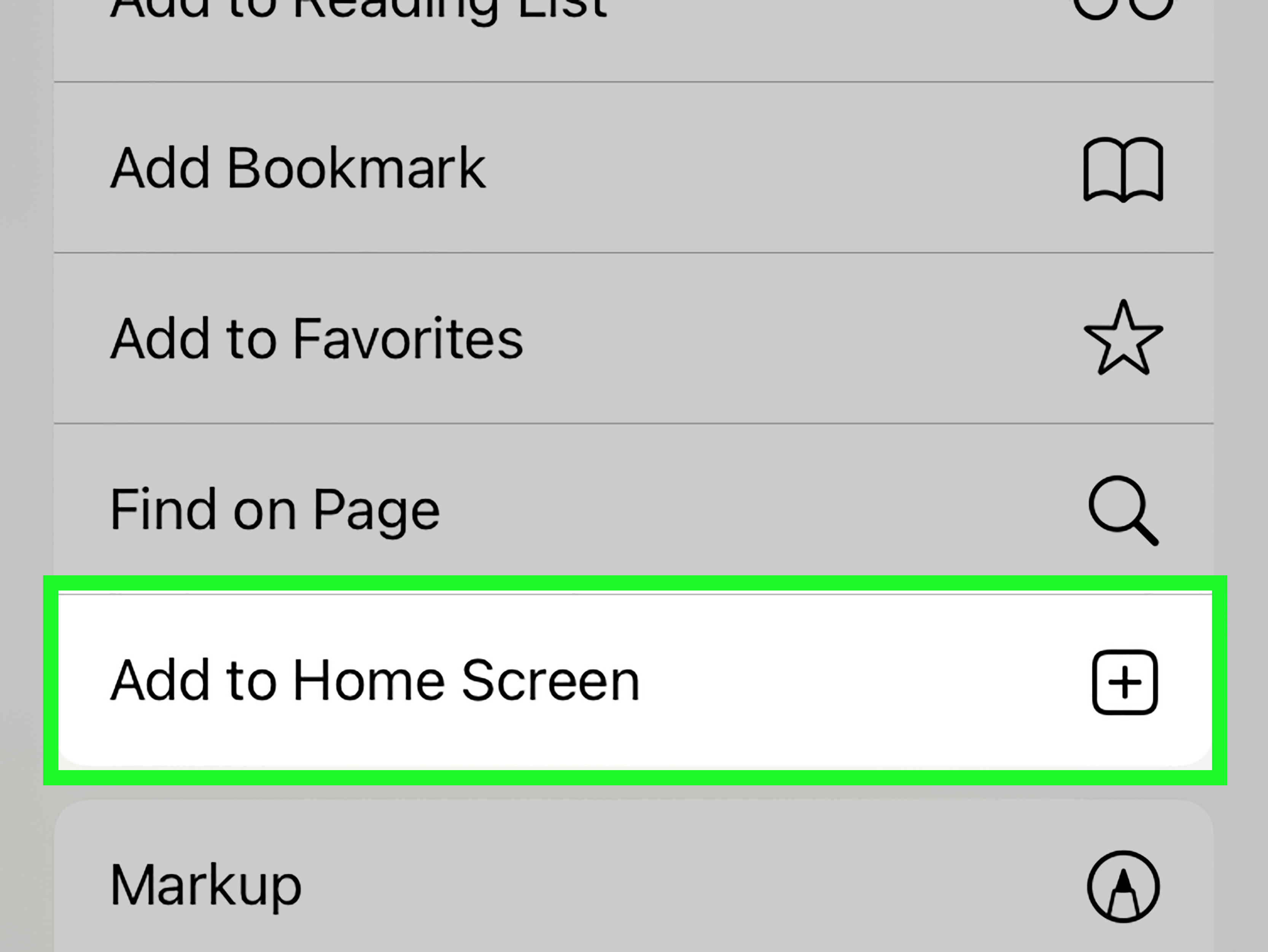 add to home screen icon